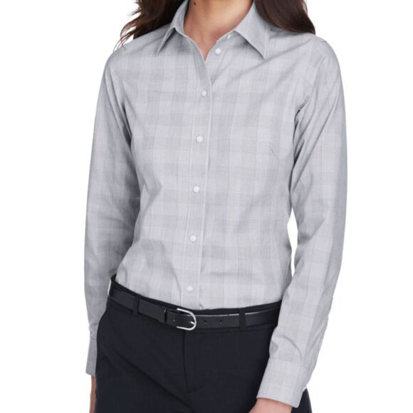 Devon & Jones Ladies' Crown Woven Collection Glen Plaid 3X - Picture 1 of 9